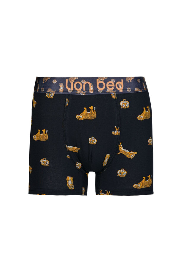 Erkek Boxer Premium Pamuklu Baskılı Tekli Paket 4000-3 - Kaplan