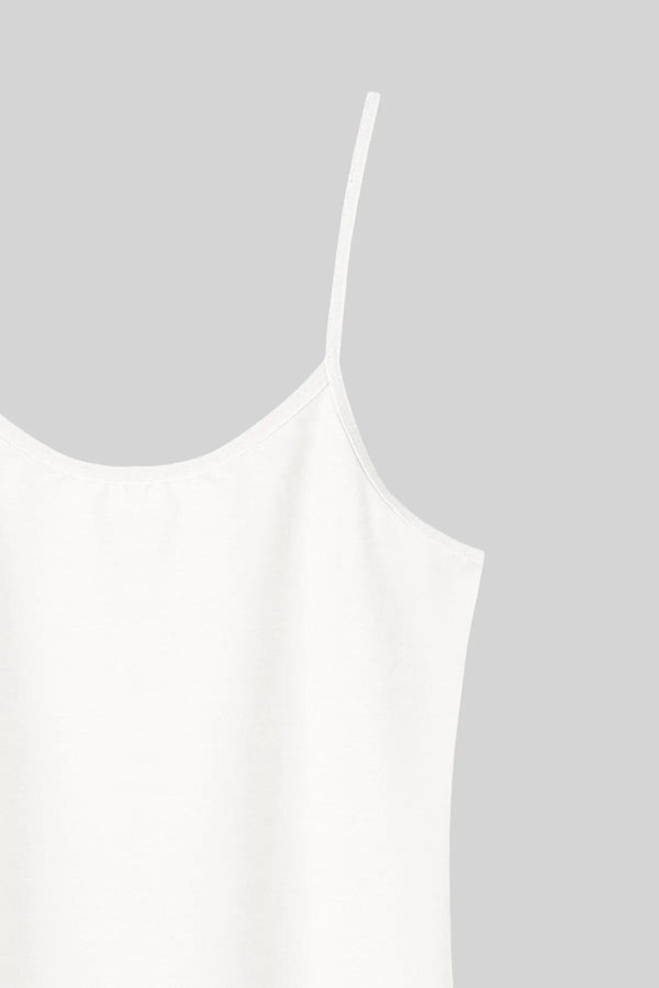 İnce Askılı Tekli Atlet 8030 - Ekru