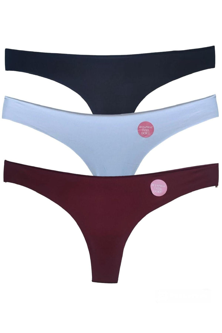 Dikişsiz Iz Yapmaz Lazer Kesim String 3'lü - 1350 Renkli