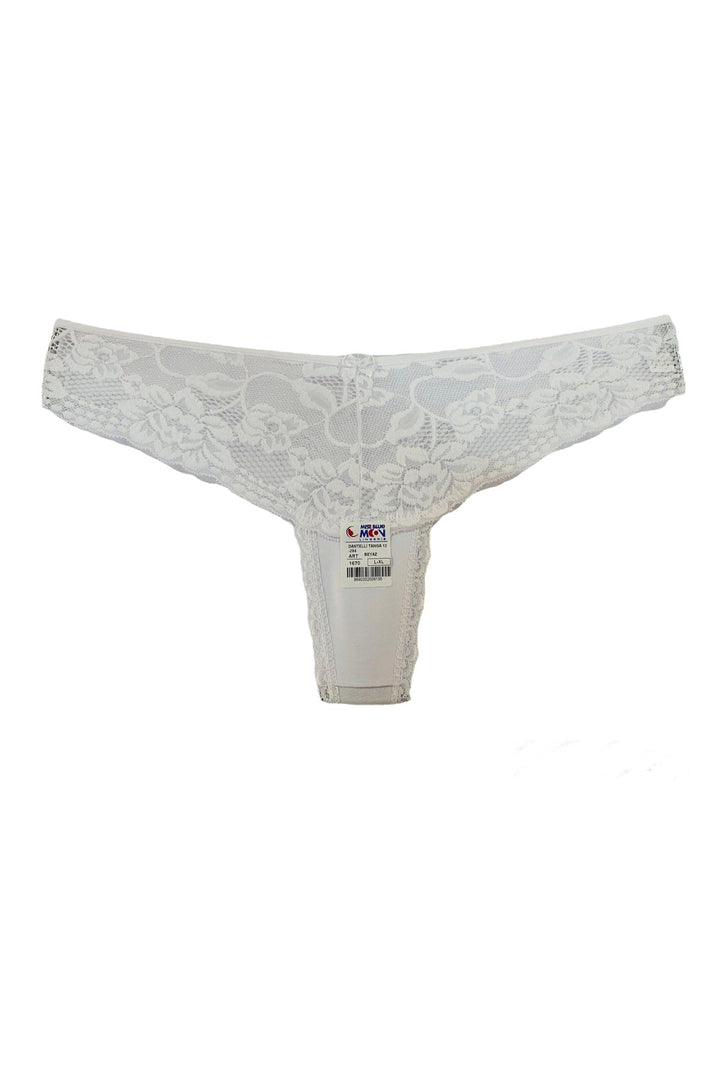 Dantelli Tanga 5'li - 1670 Bordo