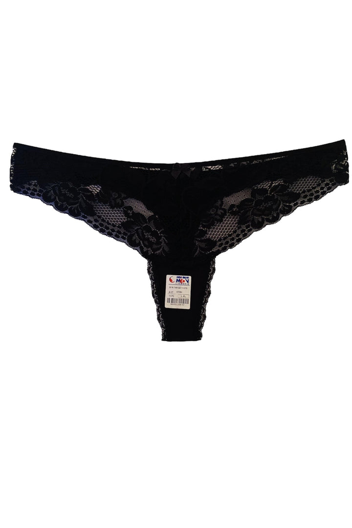 Dantelli Tanga 5'li - 1670 Bordo