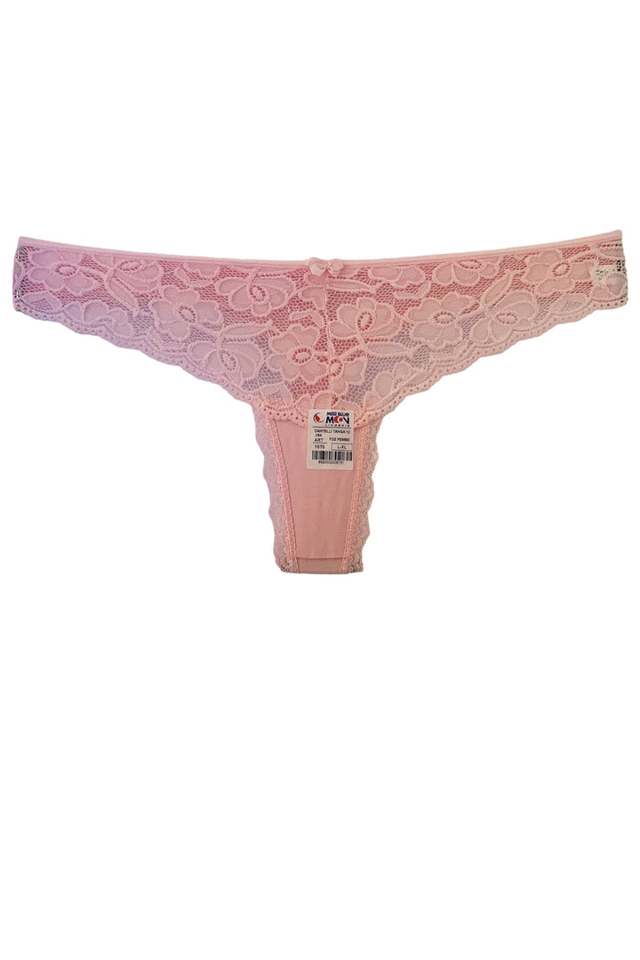 Dantelli Tanga 5'li - 1670 Bordo