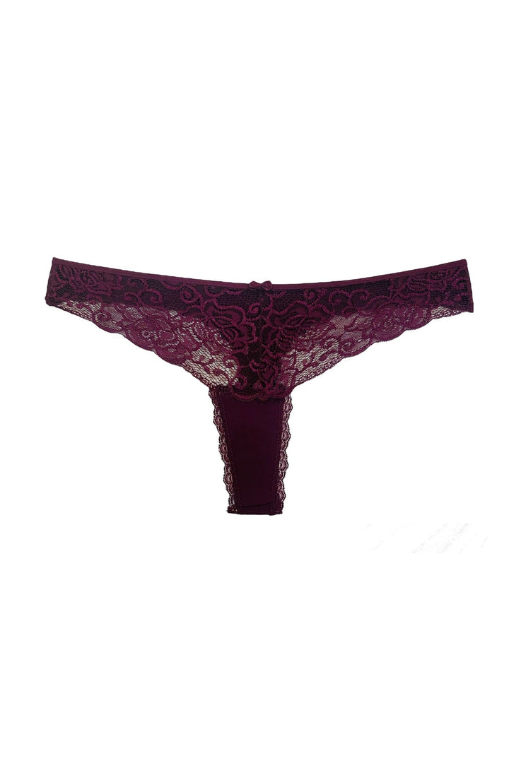 Dantelli Tanga 5'li - 1670 Lacivert