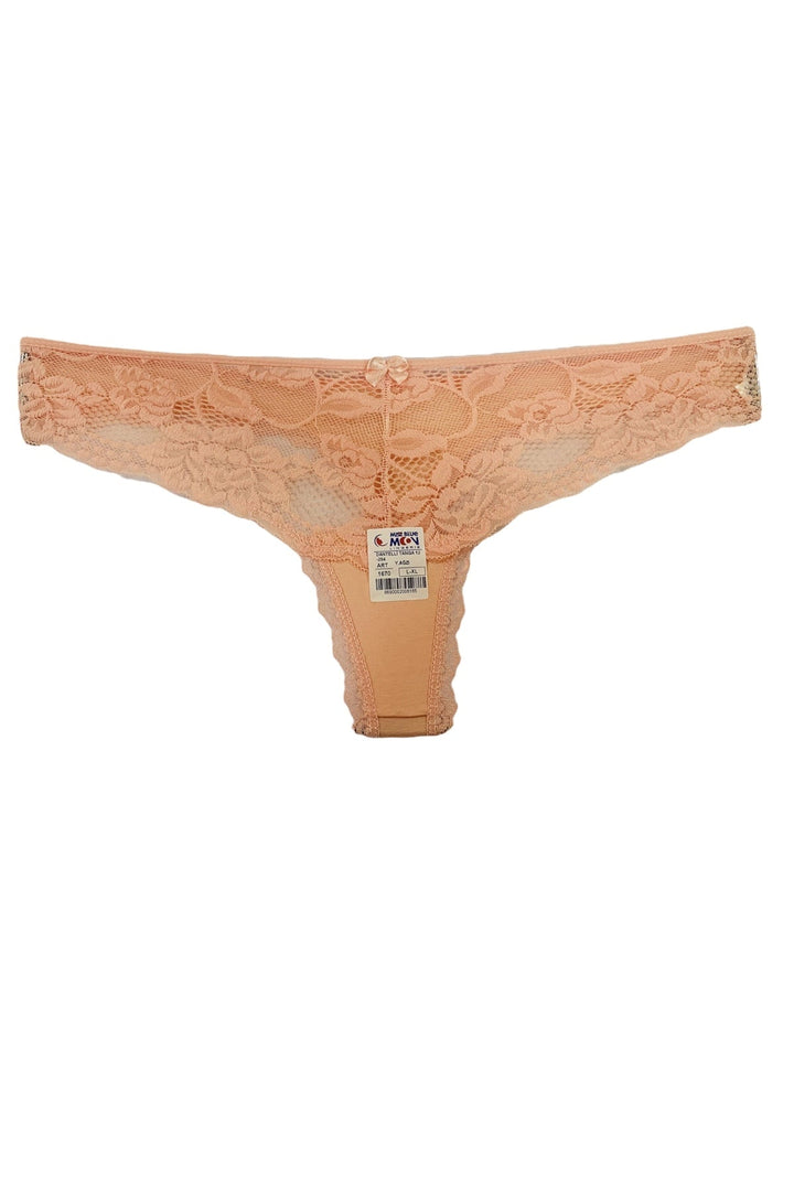 Dantelli Tanga 5'li - 1670 Lacivert