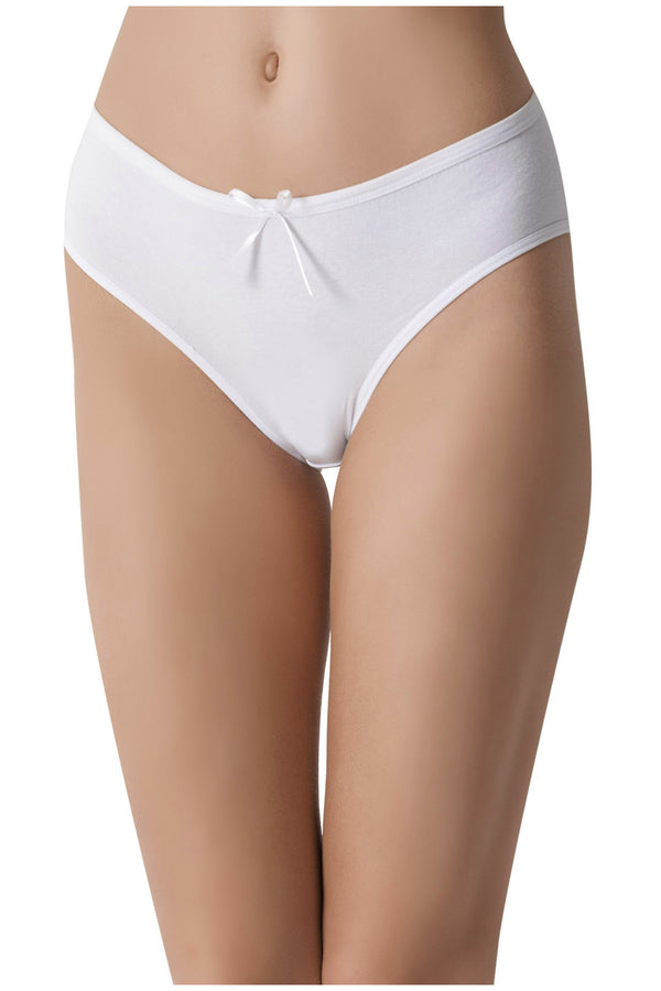 Arka Baklava Kesim Dantelli Bato 2'li Külot Siyah/beyaz 5660 - Renkli