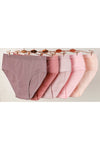Kadın Özel Tasarım Fitilli Pamuklu Külot 5'li Paket 5200 - Pembe Grubu