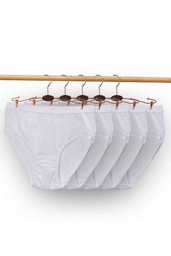 Kadın Özel Tasarım Fitilli Pamuklu Külot 5'li Paket 5200