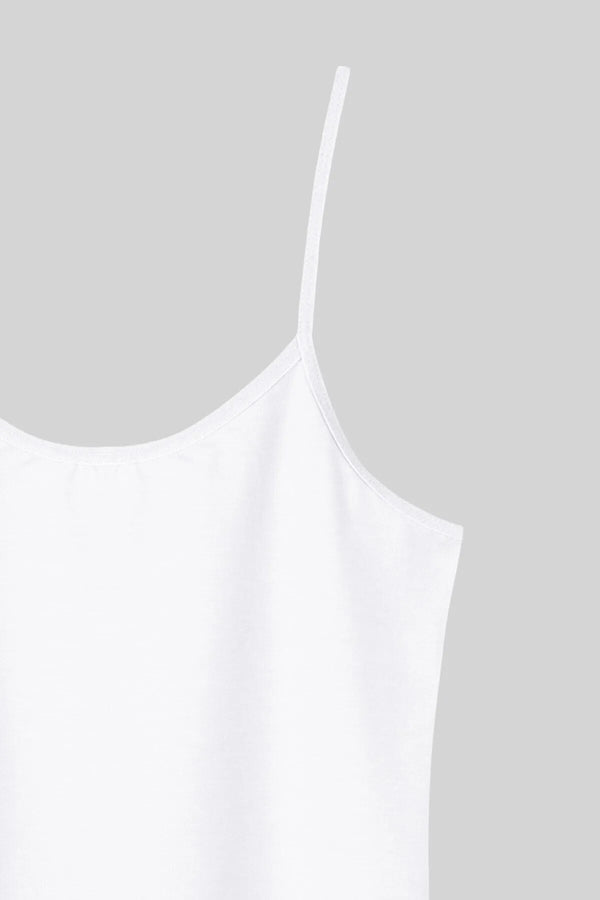 İnce Askılı Tekli Atlet 8030 - Beyaz