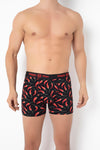 Erkek Boxer Premium Pamuklu Baskılı Tekli Paket 4000-3 - Biber