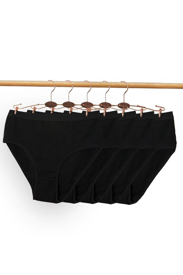 Kadın Özel Tasarım Fitilli Pamuklu Külot 5'li Paket 5200