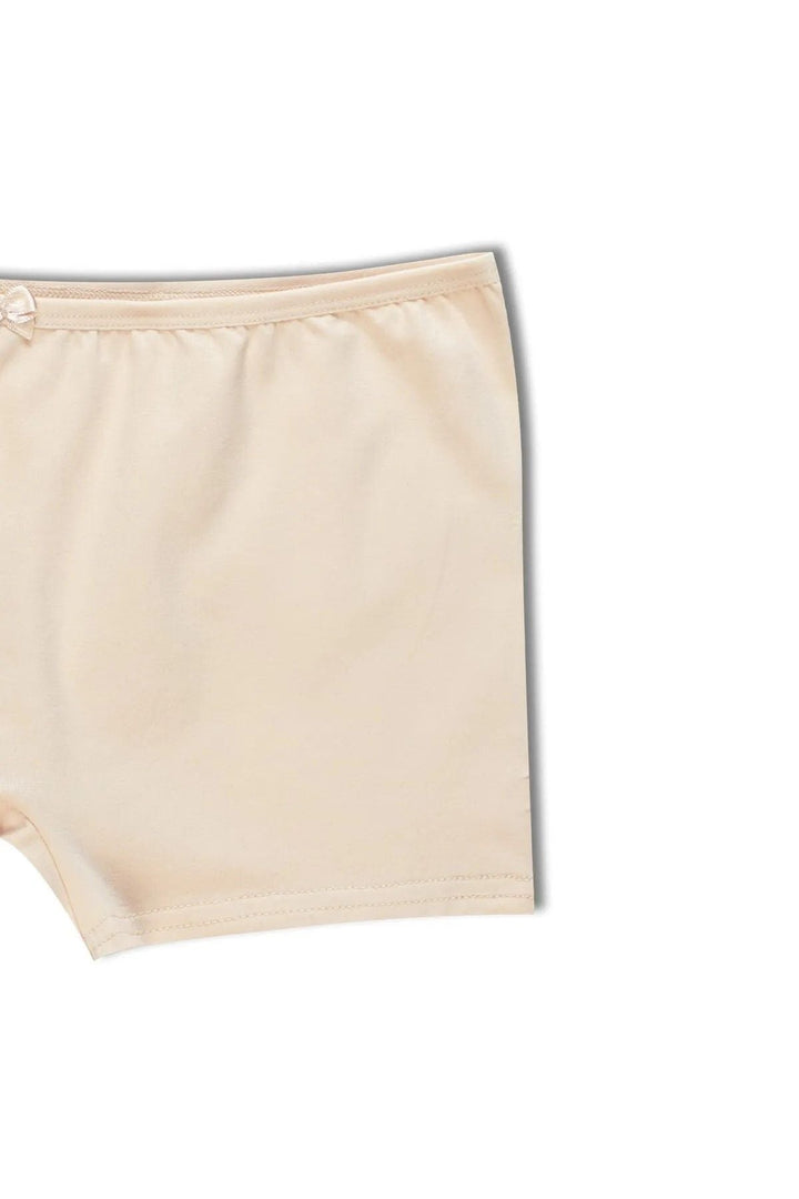 Tekli Pamuklu Kadın Boxer/şort - 2500 Ten