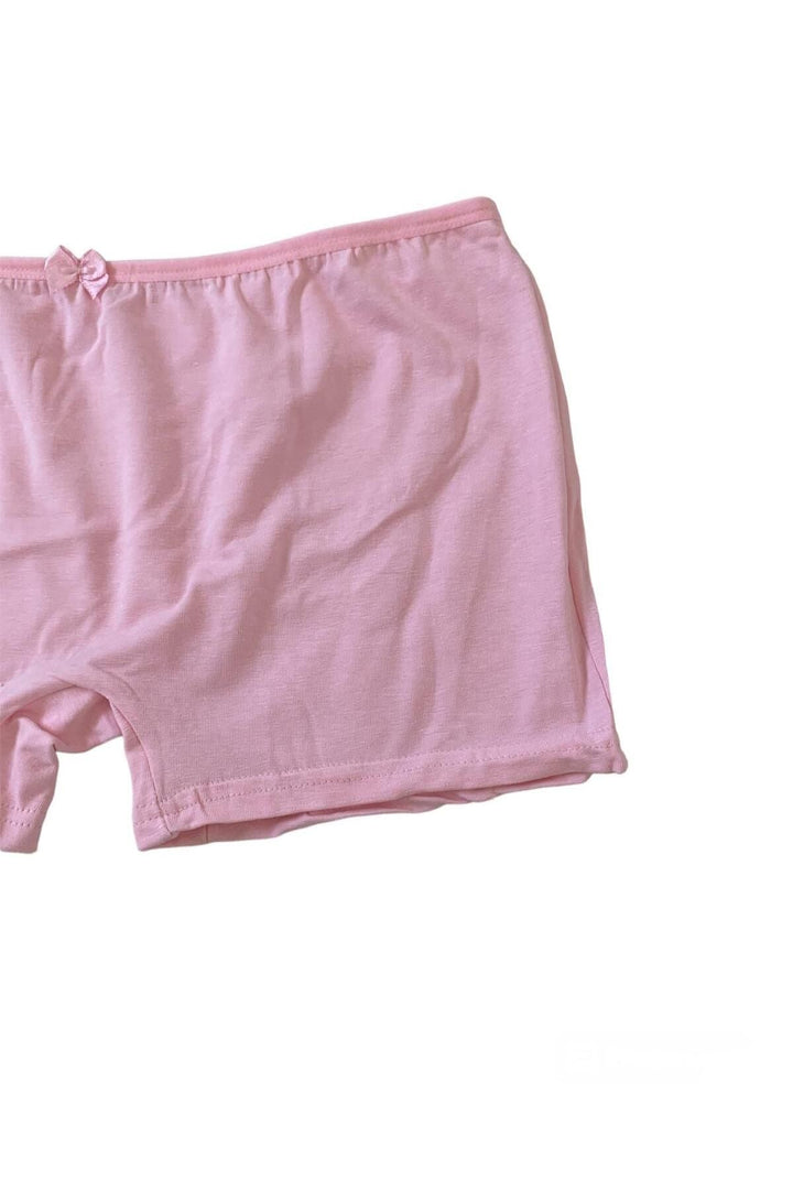Tekli Pamuklu Kadın Boxer/şort - 2500 Toz Pembe