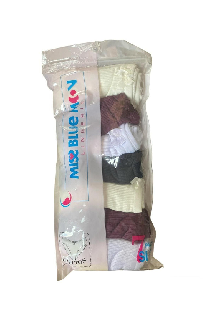 Kadın Kaşkorse Külot 7'li - 3010 Renkli