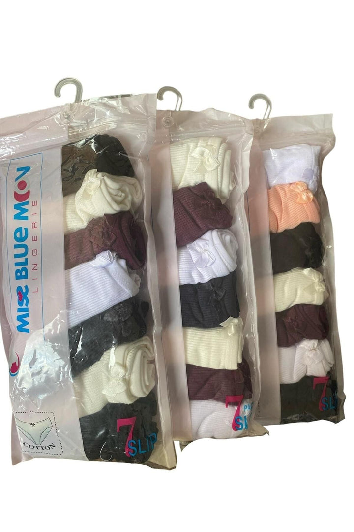 Kadın Kaşkorse Külot 7'li - 3010 Renkli