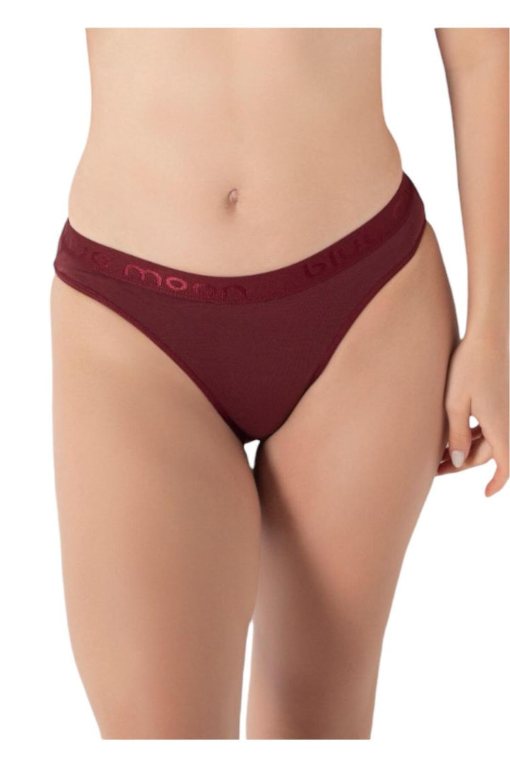 Kadın Tekli Basic Pamuklu Slip - 3444 Bordo