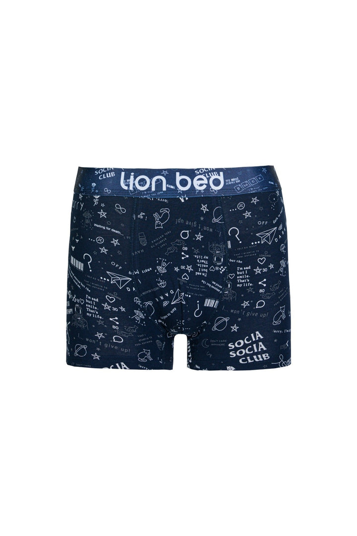 Erkek Boxer Pamuklu Desenli Premium 5'li Paket - 4000 Baskılı