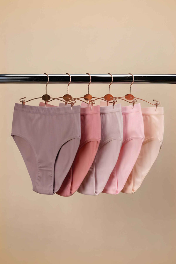 Kadın Özel Tasarım Fitilli Pamuklu Külot 5'li Paket 5200