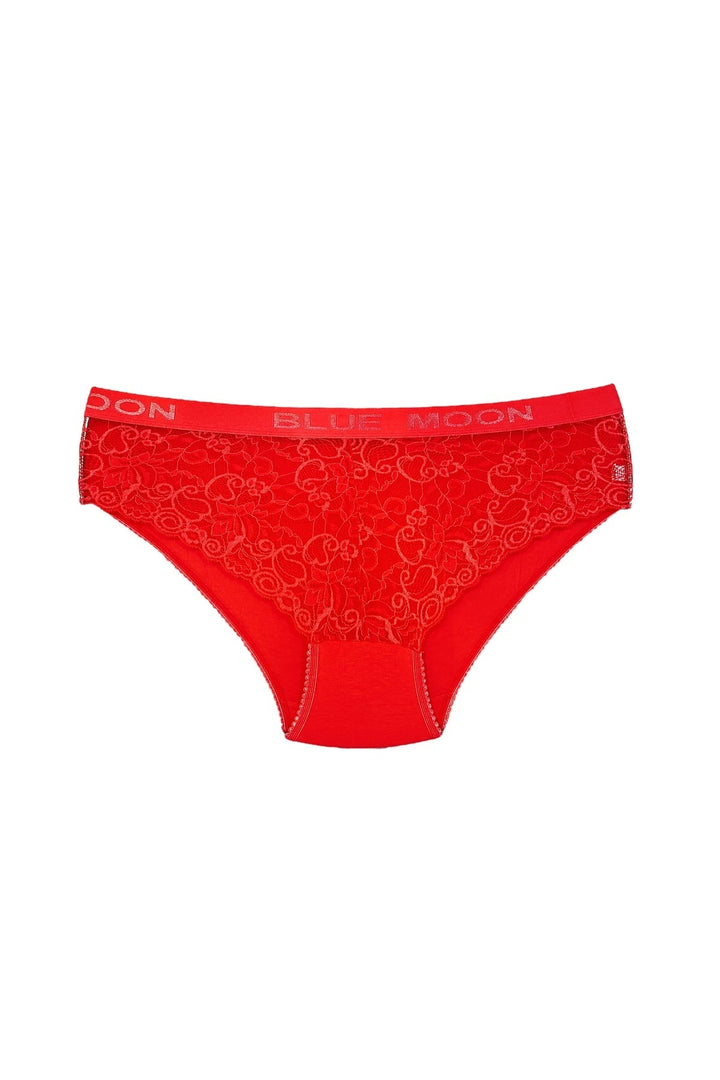 Yüksek Bel Kemerli Bato 5'li Külot - 5345-1 Bordo
