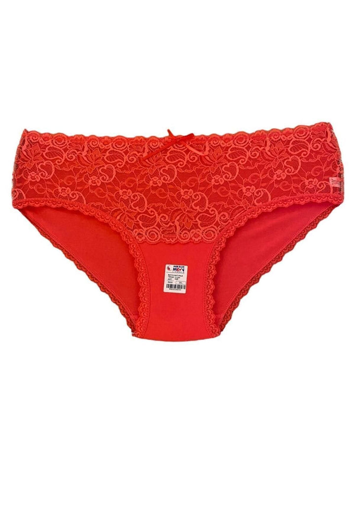 Yüksek Bel Dantelli Bato 5'li Külot - 5600-1 Lacivert